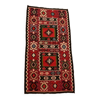 Tapis / Tapisserie Orientale époque XXe en laine et coton tissés mains