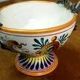 Small Cup and Saucer Majolica Fantechi Sesto Fiorentino Antique