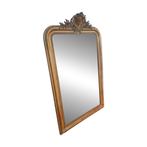 Miroir ancien Louis Philippe - feuille