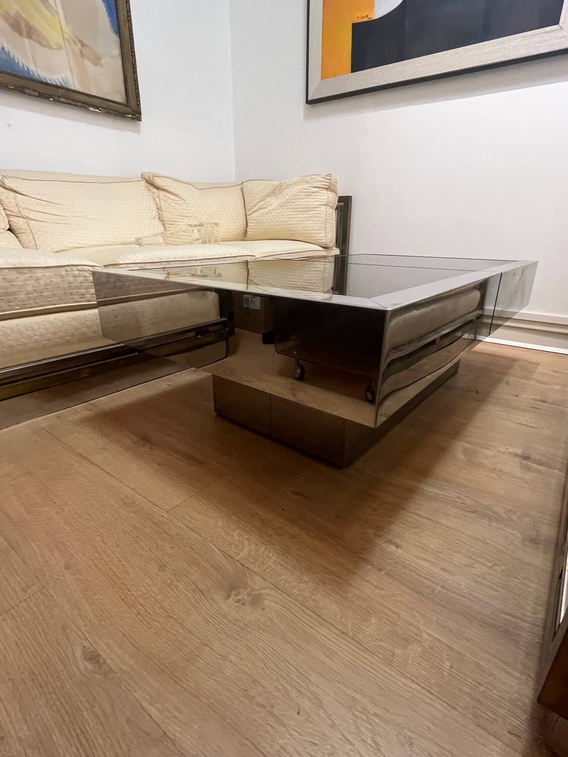Willy Rizzo style coffee bar table