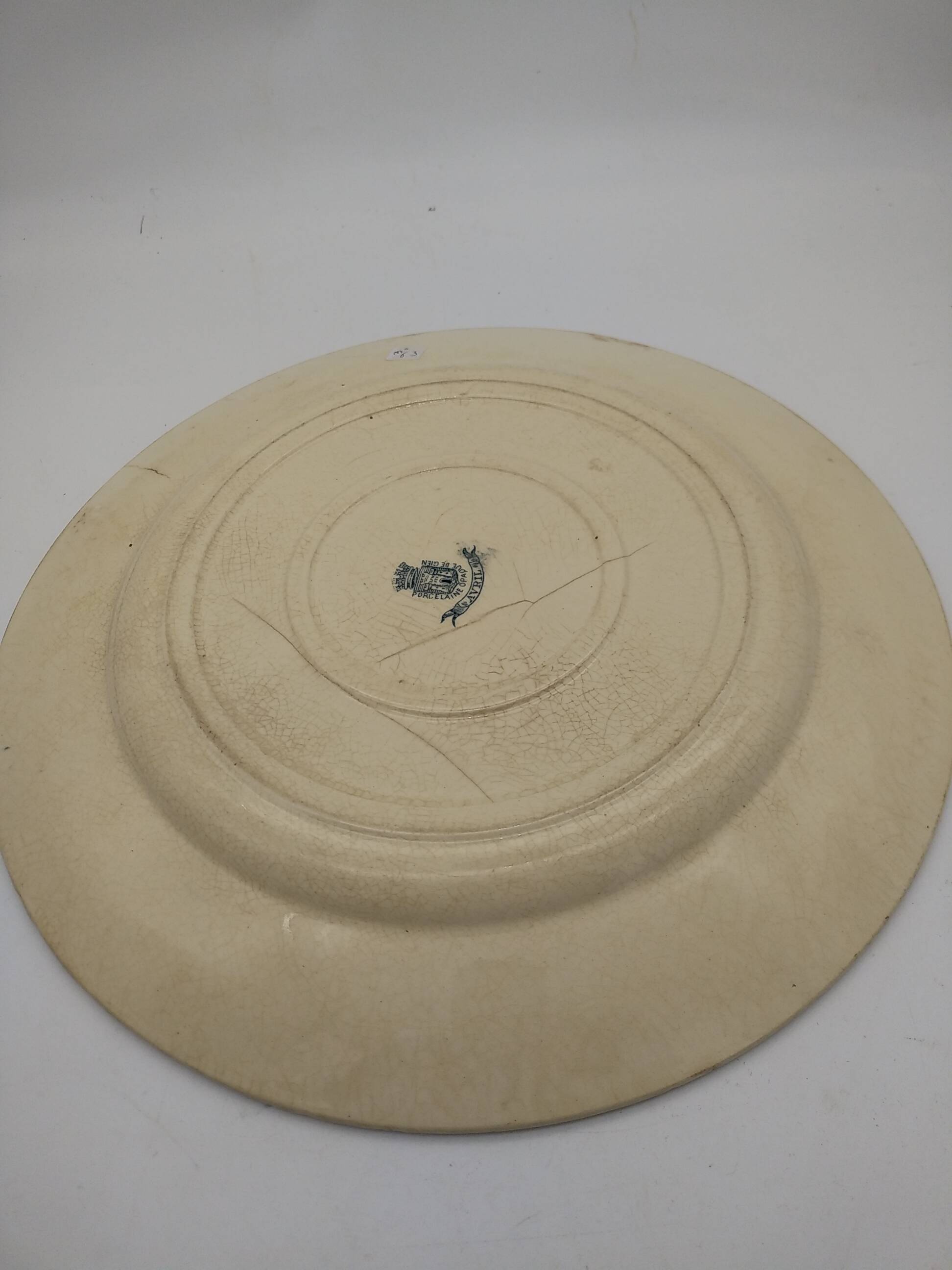 Gien opaque porcelain dish. April Model