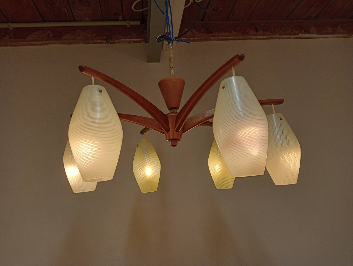 Danish opaline pendant light