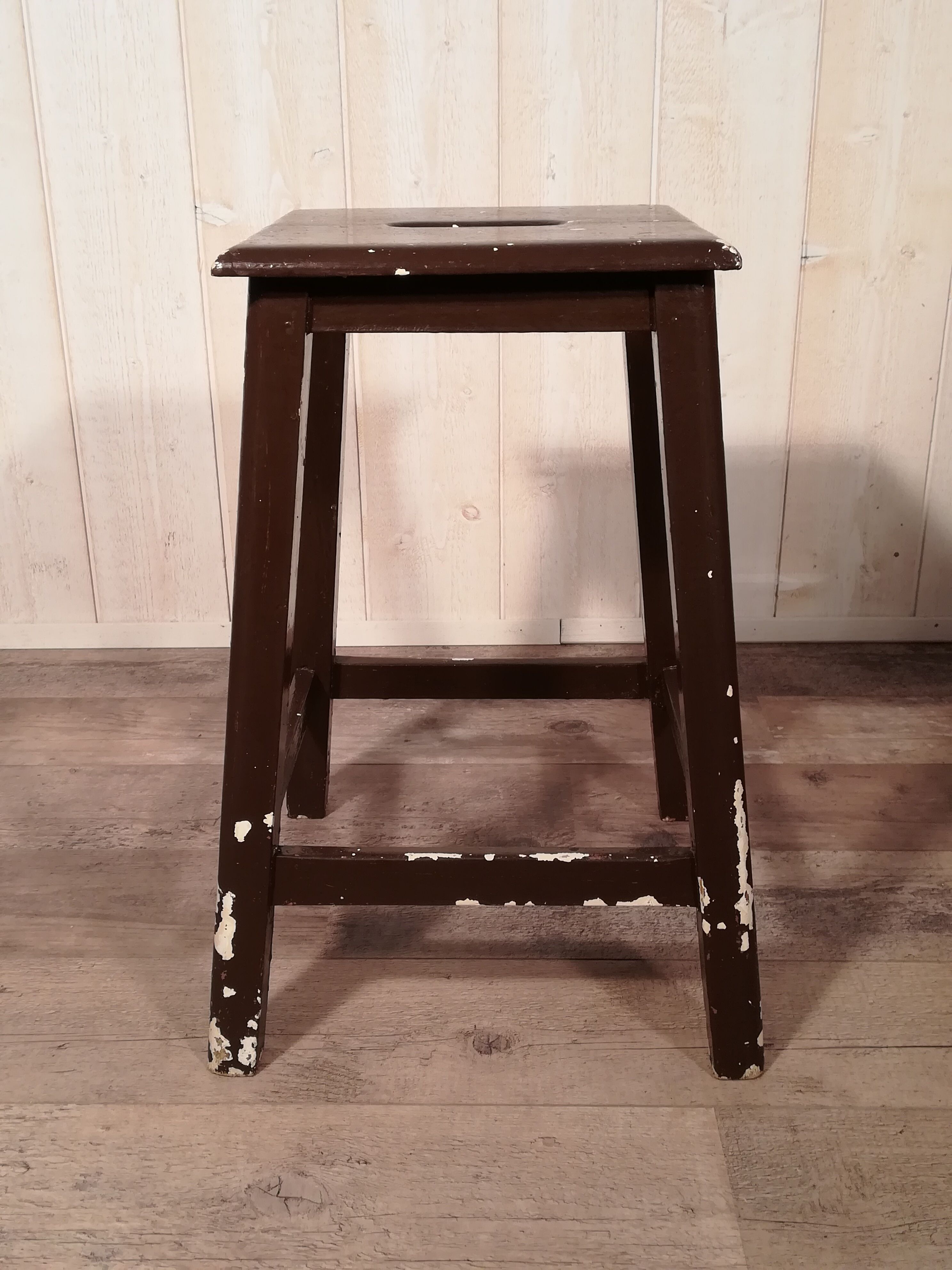 Workshop wooden stool