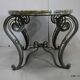 Table basse en marbre et fer forgé 1950