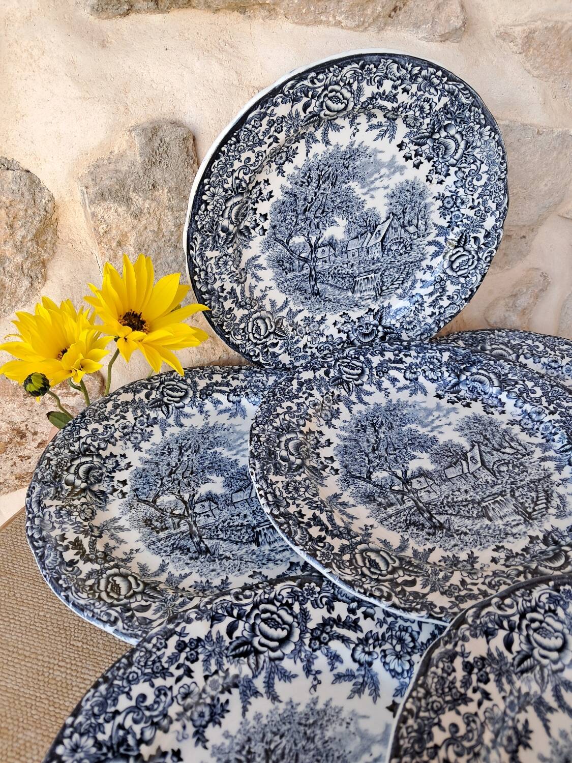 Antique dessert plates