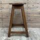 Solid teak workshop stool