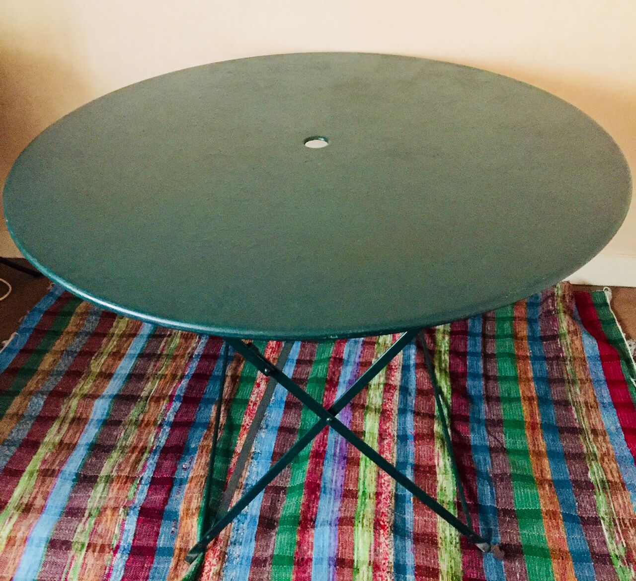 Metal folding table