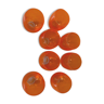 8 verres orange