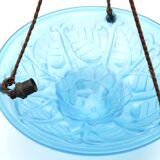 Chandelier art deco Degué in glass 30s