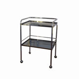 Serving in chromed metal and tinted 60s