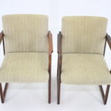 Pair of beech armachairs ,czechoslovakia 1960s