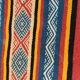 Multicolored Berber kilim rugs woven hands in natural wool