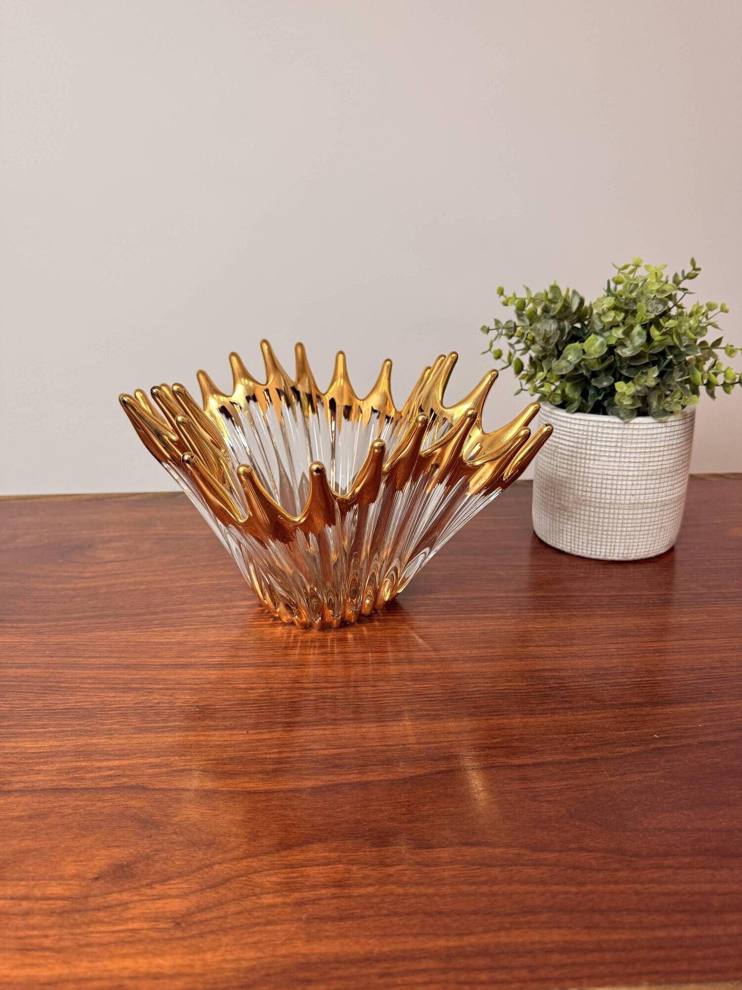 Bayel crystal cup – Gold decoration