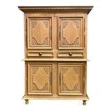 Sideboard 4 doors of the eighteenth in raw oak