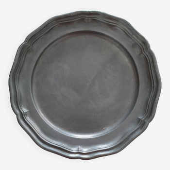 Pewter plate, 19th century