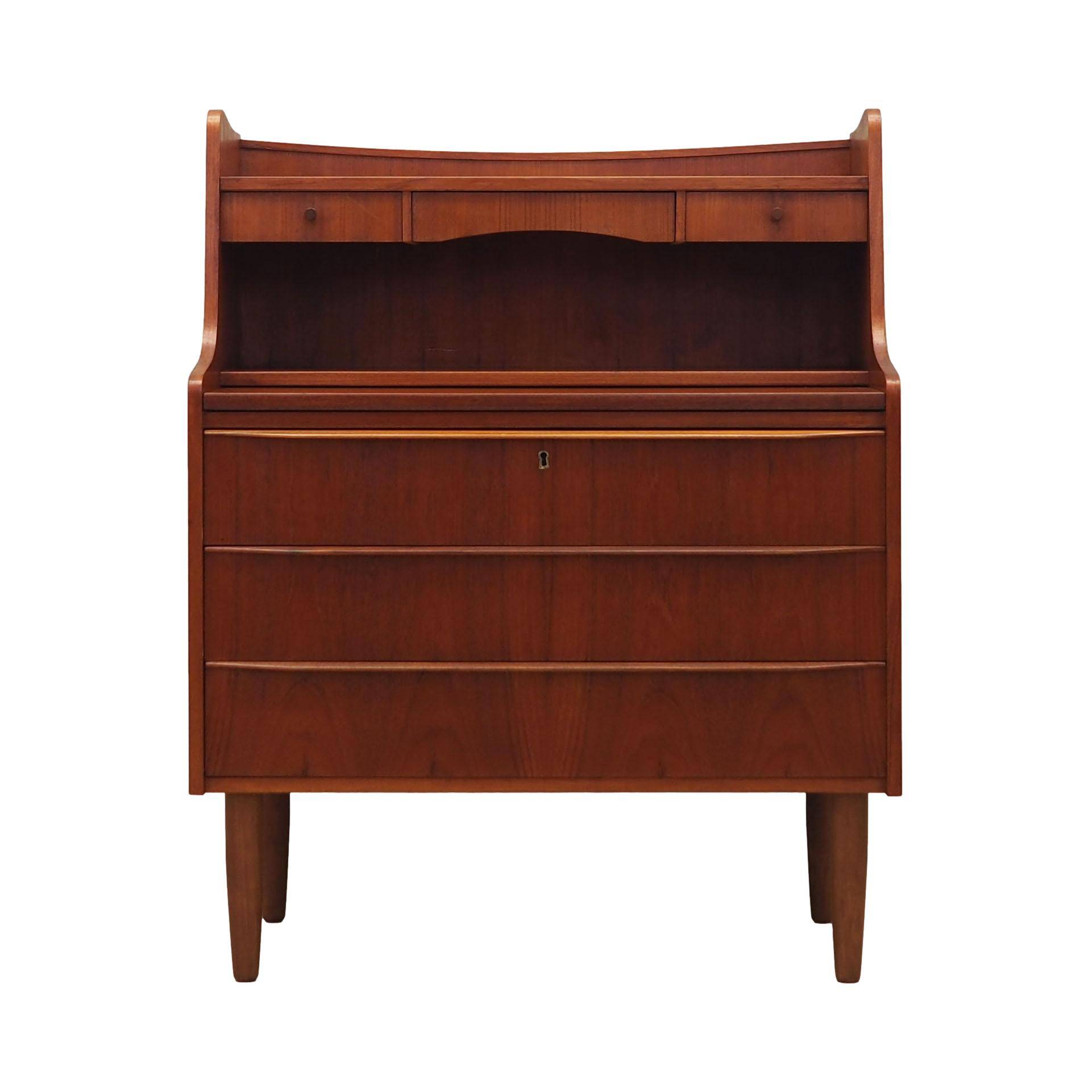 Teak secretary, Danish design, 1970s, production: Denmark