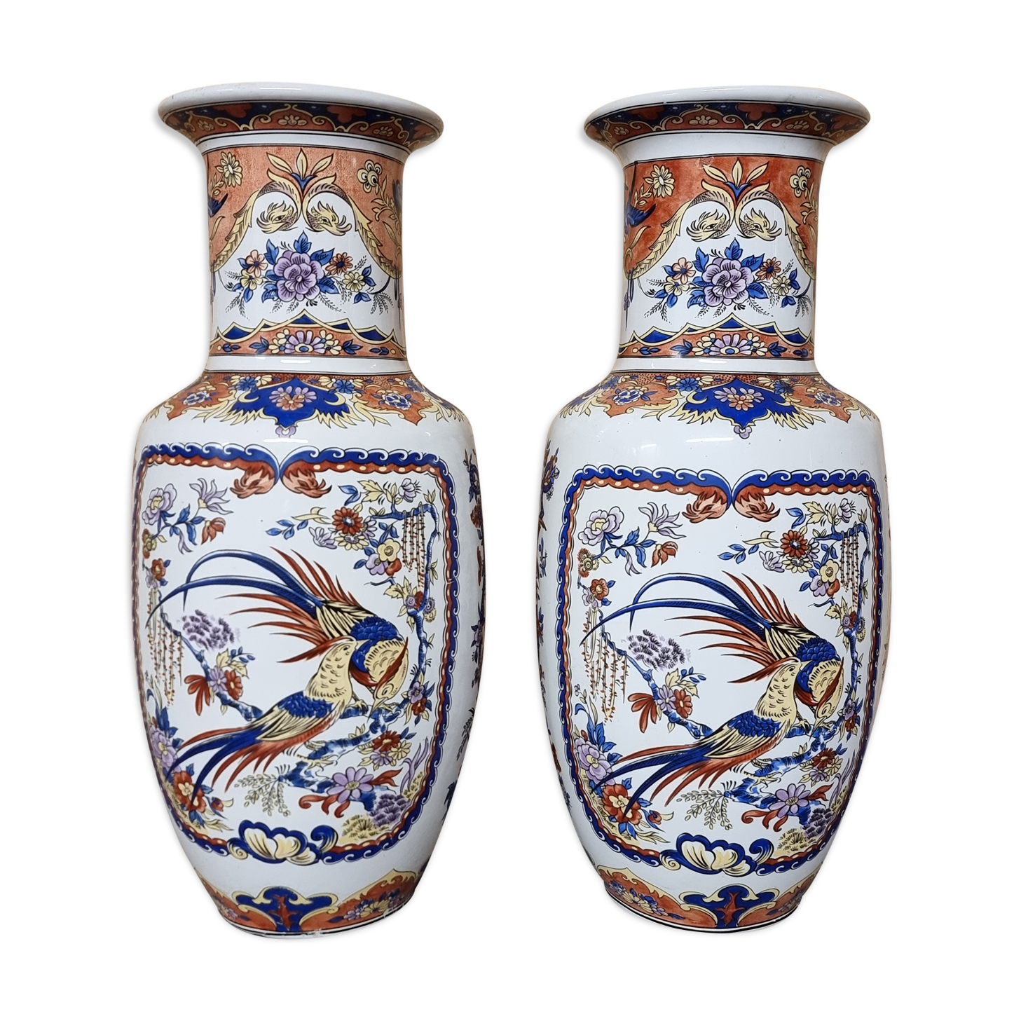 Paire de vases, céramique asiatique