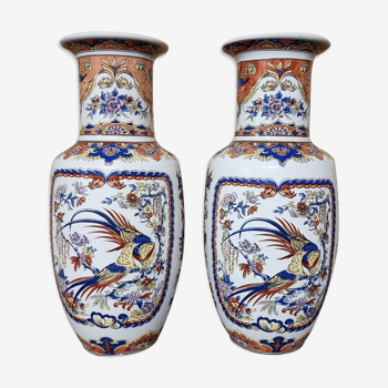 Paire de vases, céramique asiatique