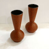 Pair of West Germany matte vases