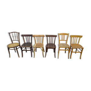 Lot de 6 chaise de bistrot - luterma