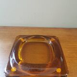 Vintage amber glass empty pocket