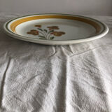 Un plat a tarte et 6 assiettes à dessert en gré Vintage made in Italie