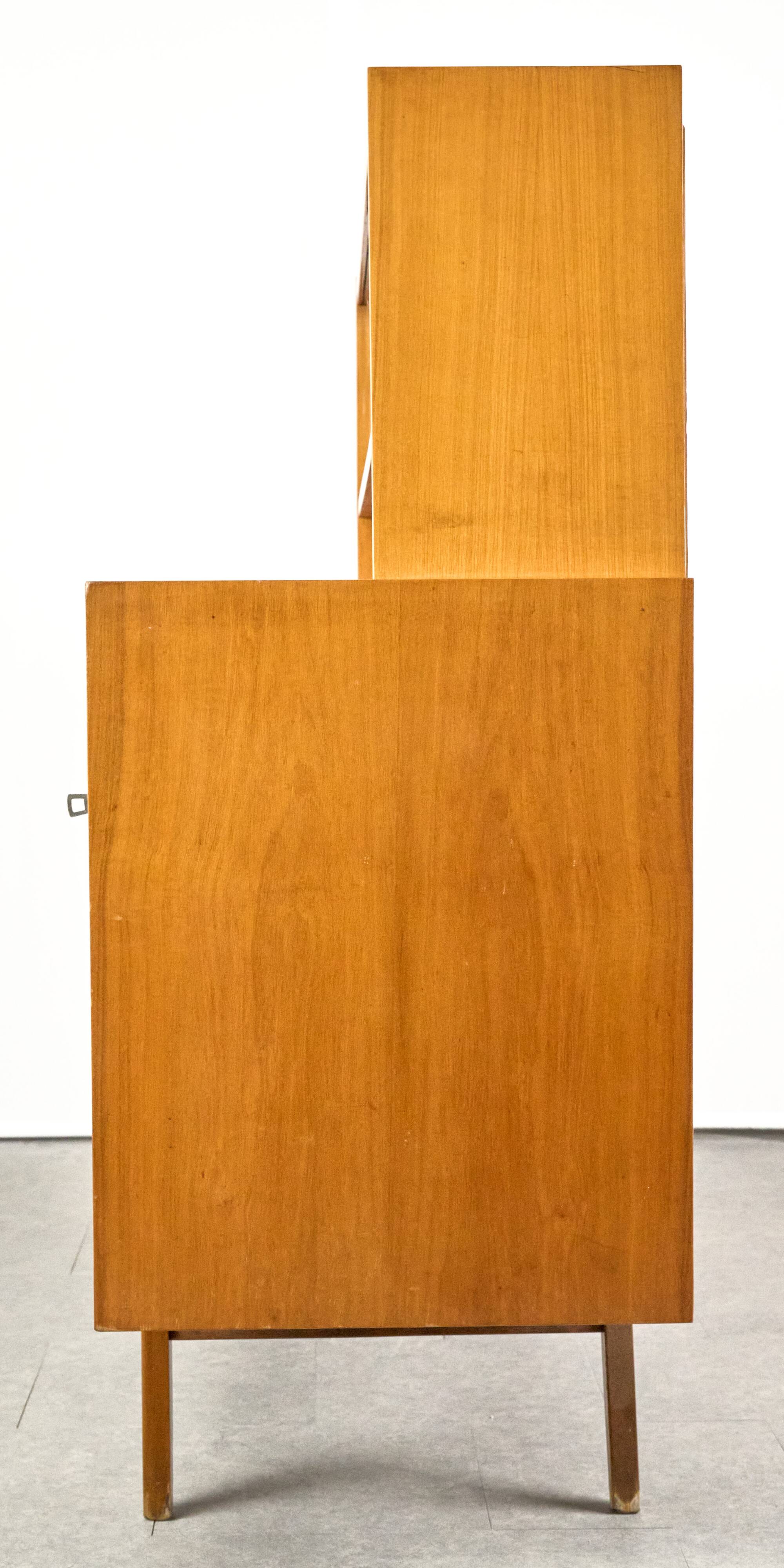 Midcentury Wooden Sideboard, Sześciolatka, Poland, 1969