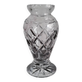Vintage Bohemian crystal vase in excellent condition.