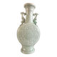 Bianhu Gourd Vase with handles Celadon porcelain/Relief decorations/China Qing dynasty late 19th century