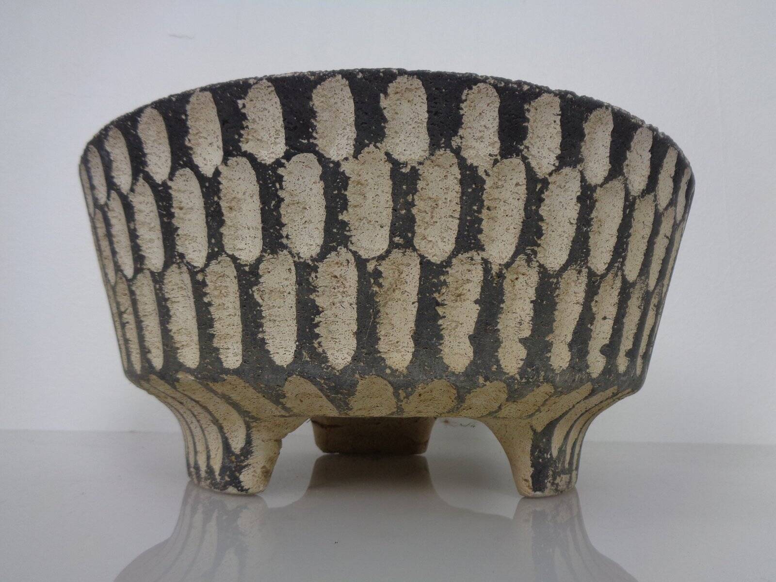 Mid-Century Concrete Planters, 1960s, Set of 2