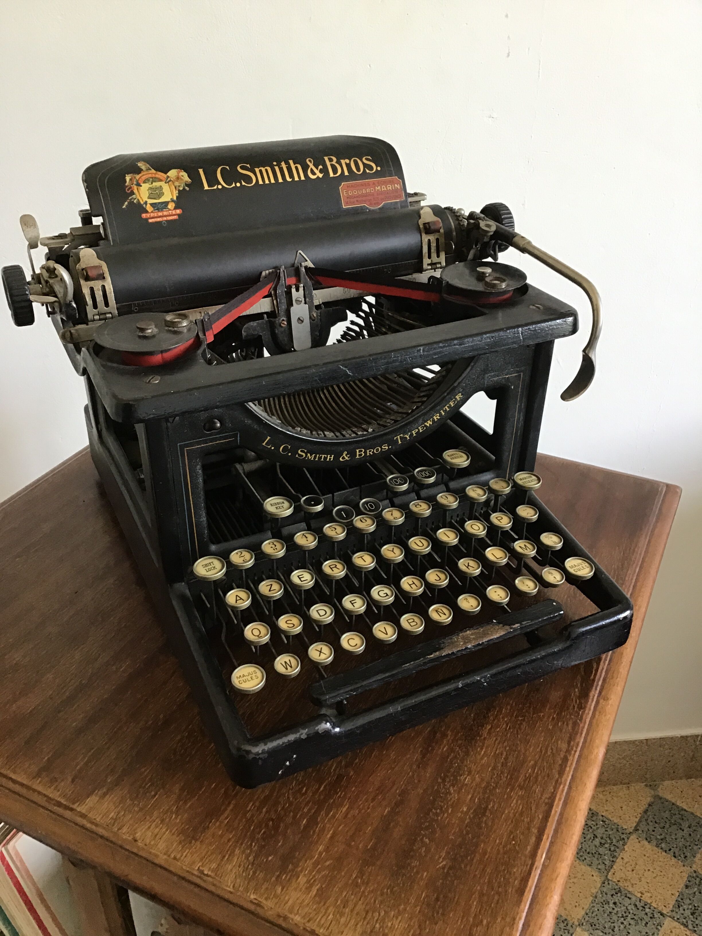 Smith & Bros. writing machine L. C.