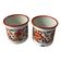 2 vintage sheet metal mugs