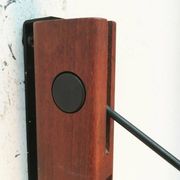 Mid-century pivoting wall lamp with a swing arm, Cocoon, made of teak wood, 1960s.