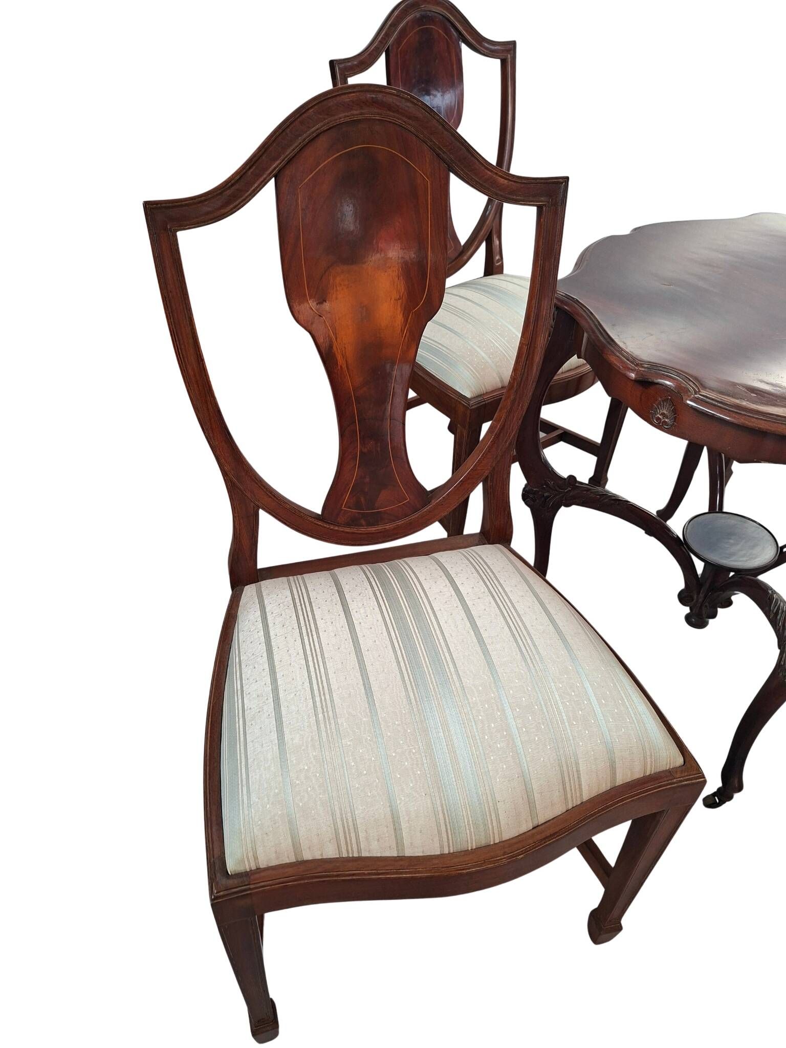 Ensemble de thé, table et 4 chaises, années 50