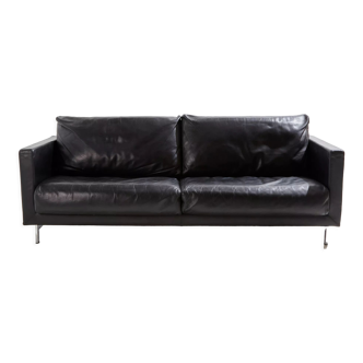 Italian two-seater leather sofa by arflex