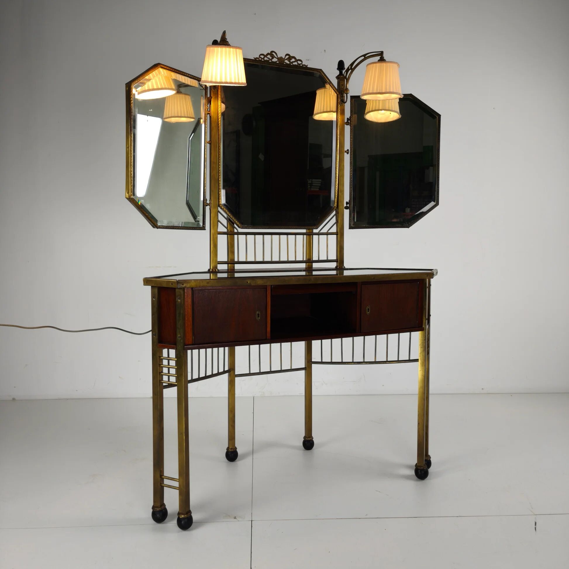 Antique French brass dressing table - 1930