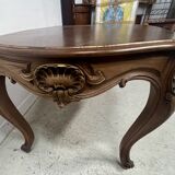 Louis XV style desk in solid walnut, 19th century