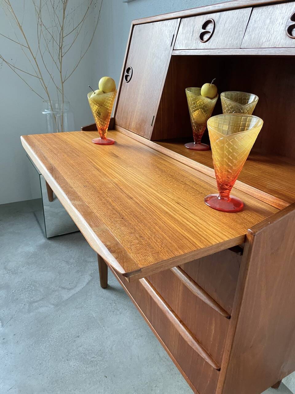 Danish teak secretary from the 60s