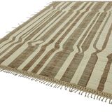 Handwoven Turkish Rustic 285 cm x 369 cm Beige Wool Carpet
