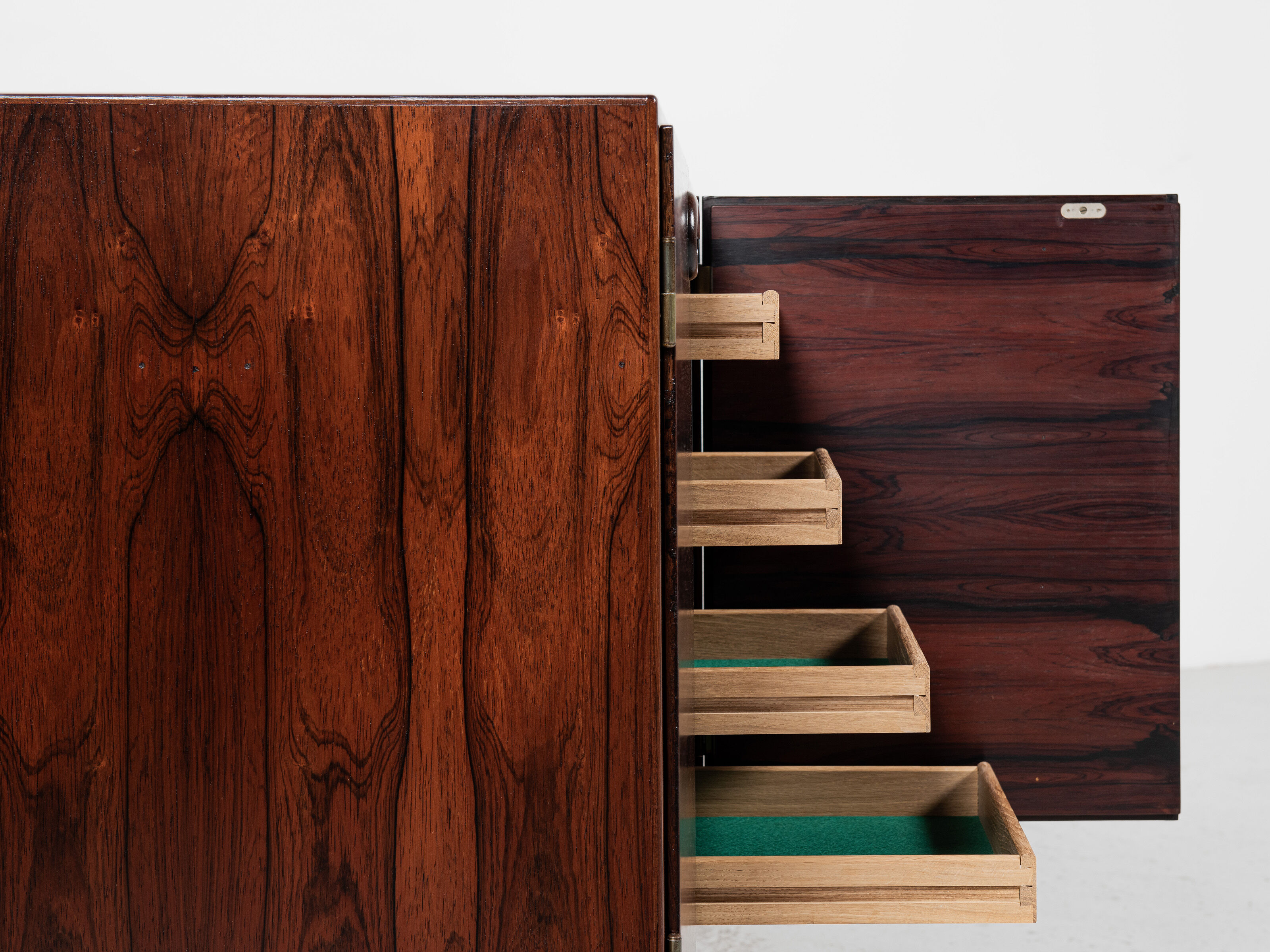 Midcentury Danish sideboard with 6 doors in rosewood 1960s