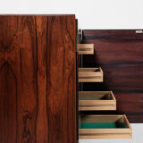 Midcentury Danish sideboard with 6 doors in rosewood 1960s