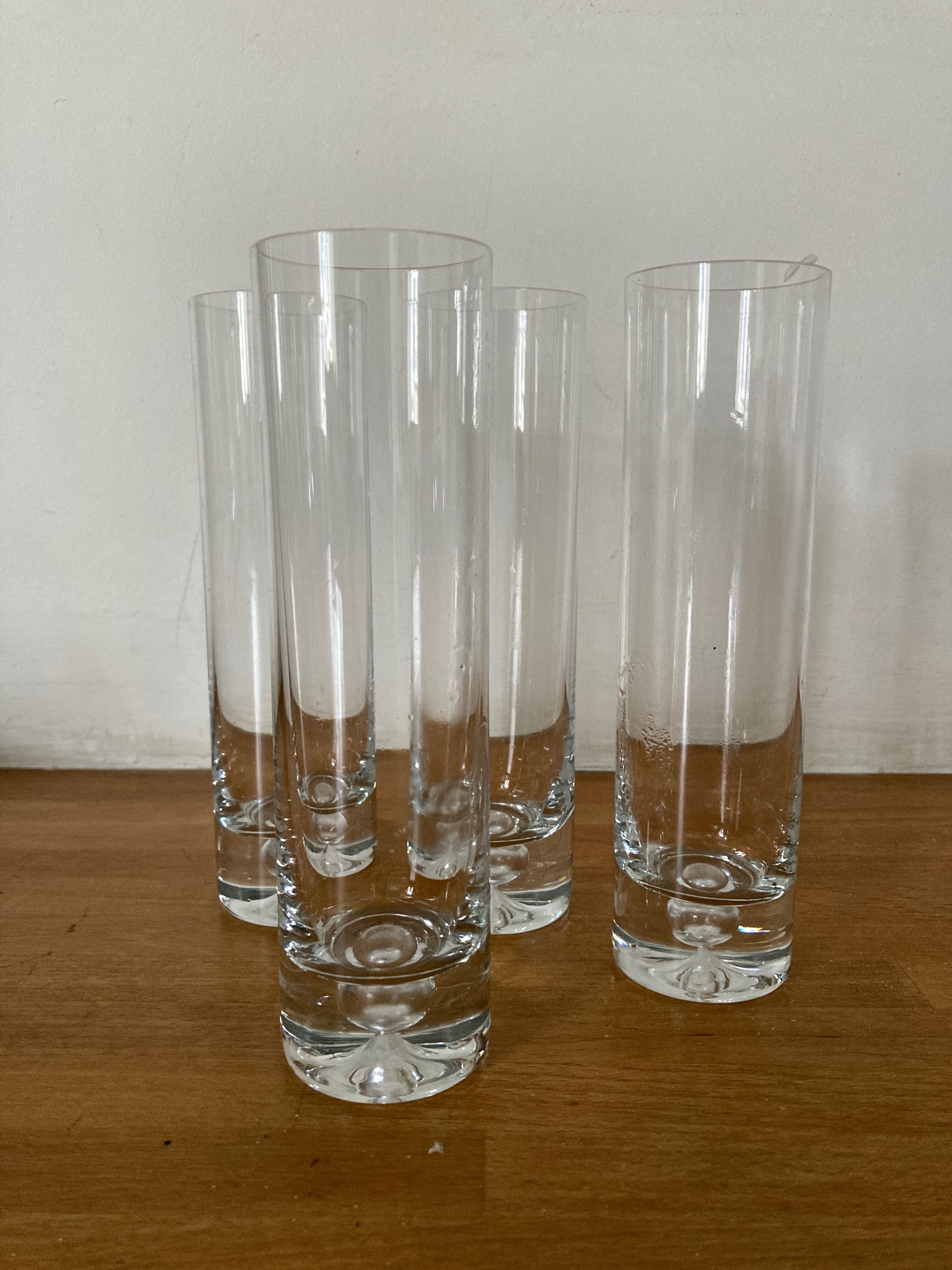 Product BHV Set of 4 Scandinavian crystal champagne flutes 1970