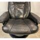 Armchair relaxation leather & footrest Stressless model Ekornes vintage 1980