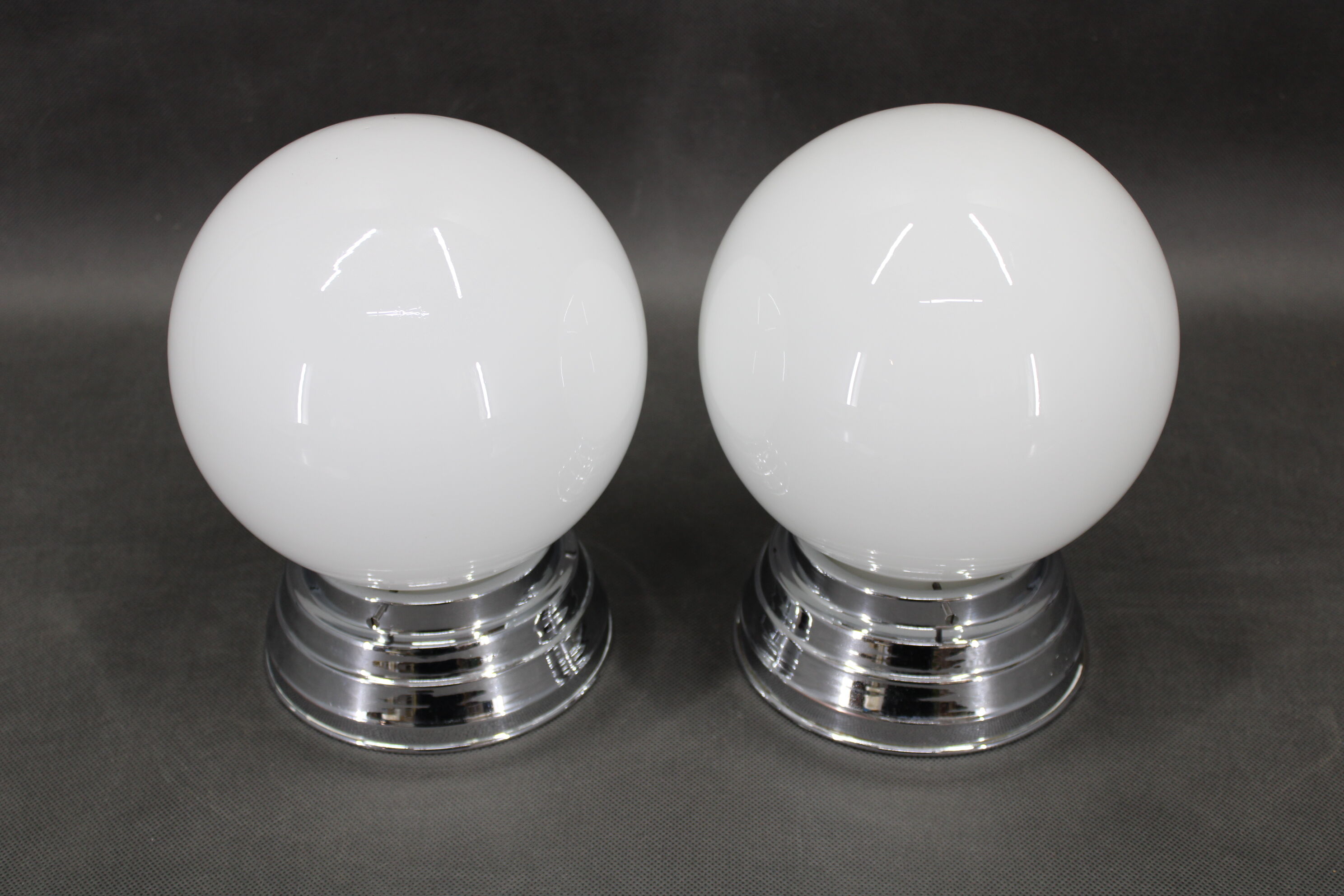 1940s Pair of Art Deco Ceiling or Wall Lights, Czechoslovakia