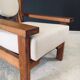 Brutalist Square Oak Lounge Chair, Belgium, 1950s