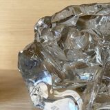 Art Deco lamp in crystal block, in the style of Jean-Michel Frank, 1930.