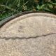 4 White compartmentalized handmade stoneware plates