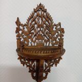 Small wooden wall shelf