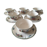 Set of 6 old Villeroy & Boch cups