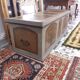 Large painted bench chest 149X58